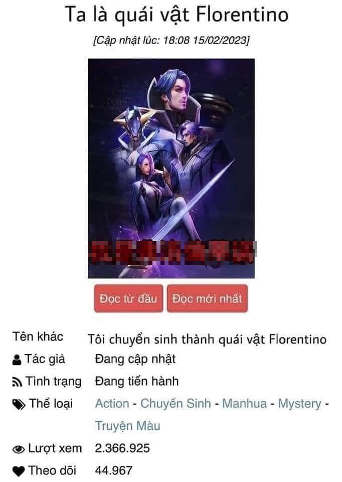 Florentino Comic Hits 2.4 Million Reads Among Arena of Valor Fans 1 Cover of the Florentino comic 'I Am the Monster Florentino'