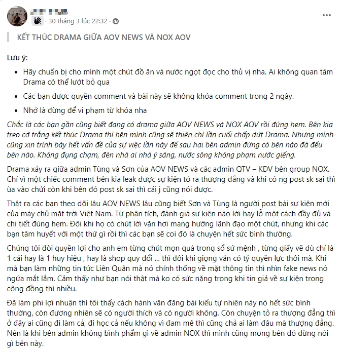Big Drama Erupts in Arena of Valor Community Over Attitude Clash 2 Arena of Valor community drama screenshot