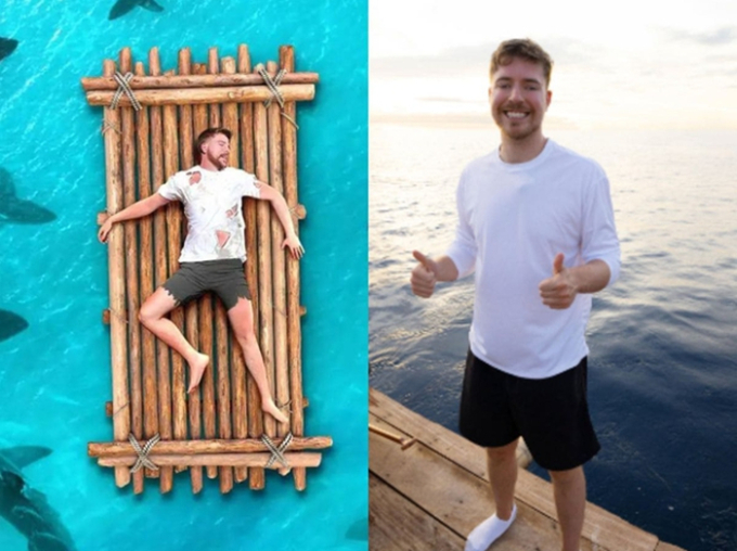 MrBeast Sets New Record With 7 Days Lost at Sea Challenge 2 MrBeast in his latest viral video (Photo: Internet)