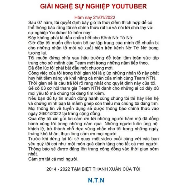 YouTuber NTN Sparks Buzz With Surprise New Video 2 NTN retirement announcement