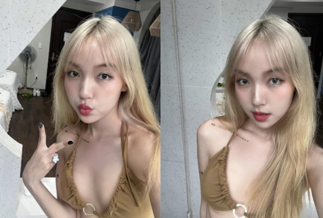 Hot Girl at Stadium Outshines Famous TikToker in Tight Outfit 2 Chu Tiểu Han after breakup