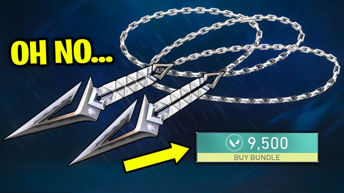 VALORANT Players Call Out Kuronami Bundle’s Big Visual Trick 3 The Kusarigama chained knives are the most popular item in the set.