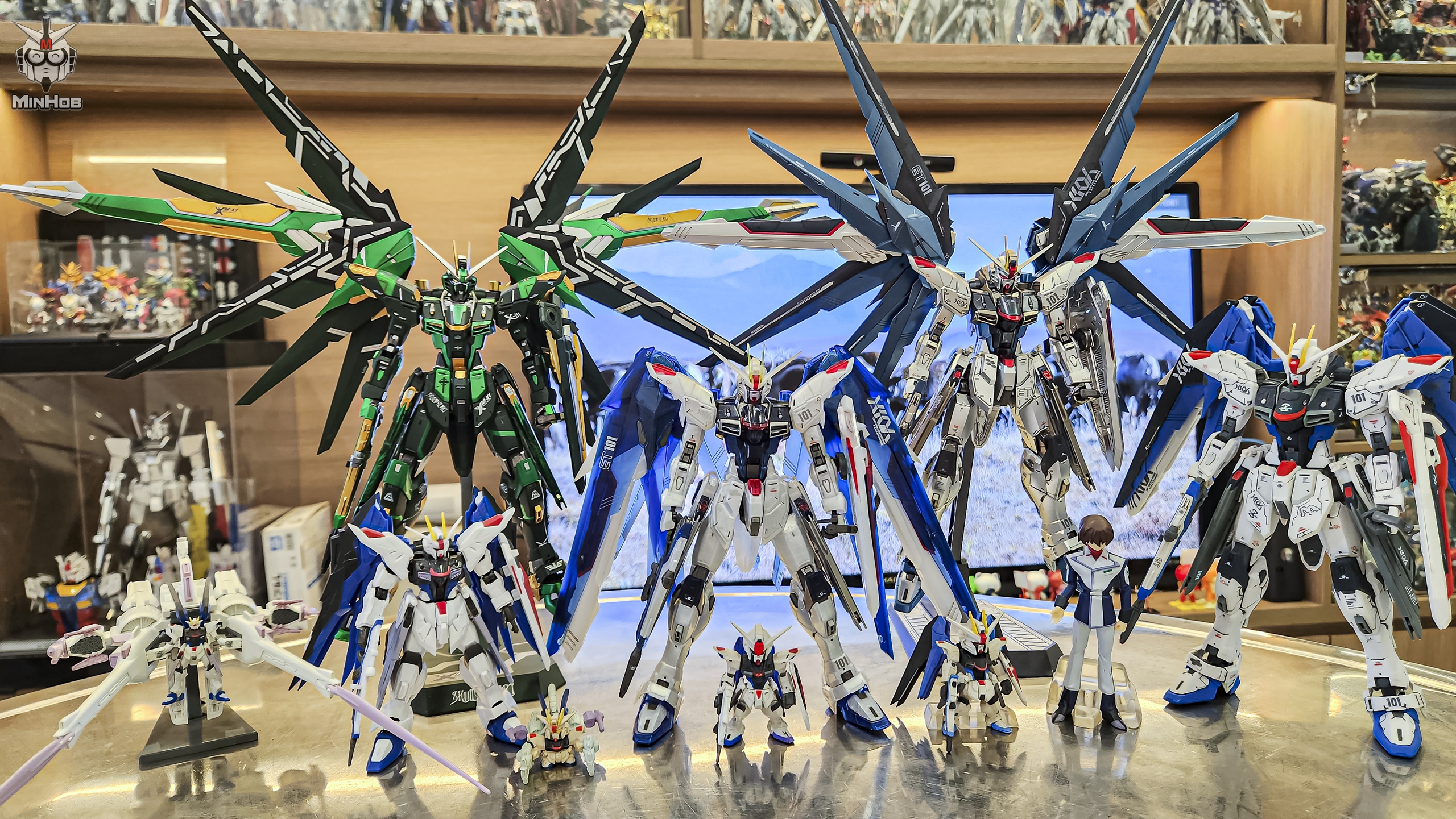 Collector Shows Off Massive Gundam Model Collection After 11 Years 12 freedom 1707528070675889407400