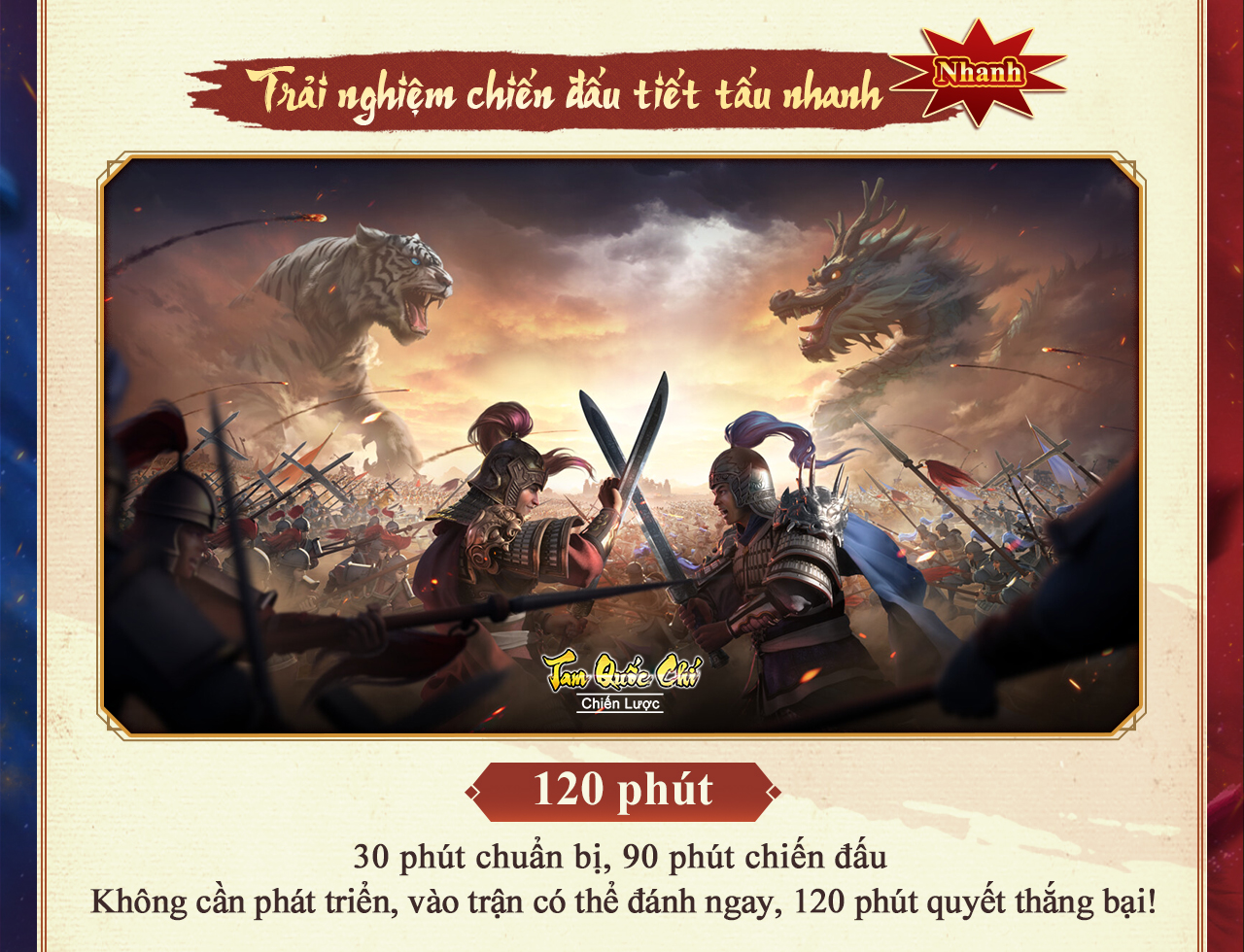 Tam Quốc Chí Launches Fast-Paced 90v90 PvP Mode Long Tranh Hổ Đấu 4 In-game battle scene