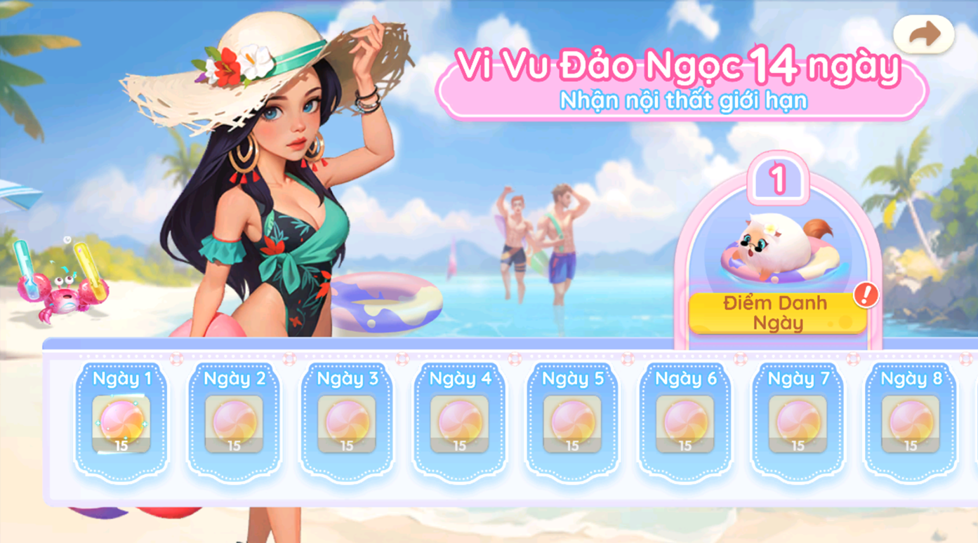 Hello Café’s Phu Quoc Say Hi Event Brings Summer Fun 4 Daily check-ins bring tons of rewards in ‘Light Mark’.