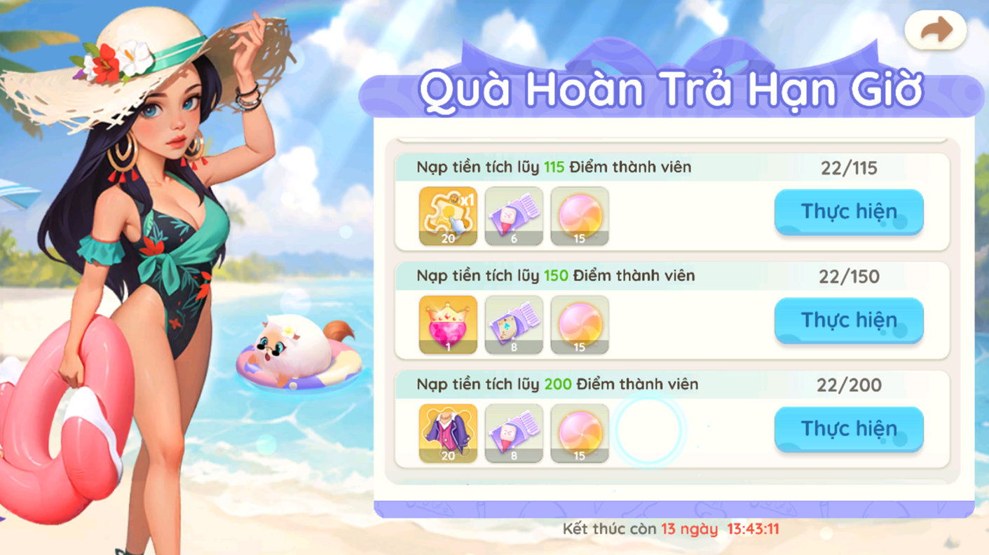 Hello Café’s Phu Quoc Say Hi Event Brings Summer Fun 5 The longer you play, the more rewards you get from ‘Timed Return Gifts’.