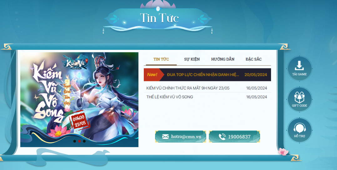 Kiếm Vũ CMN Launches May 23: What You Need to Know 3 Click the 'Download Game' button to get the mini client on PC.