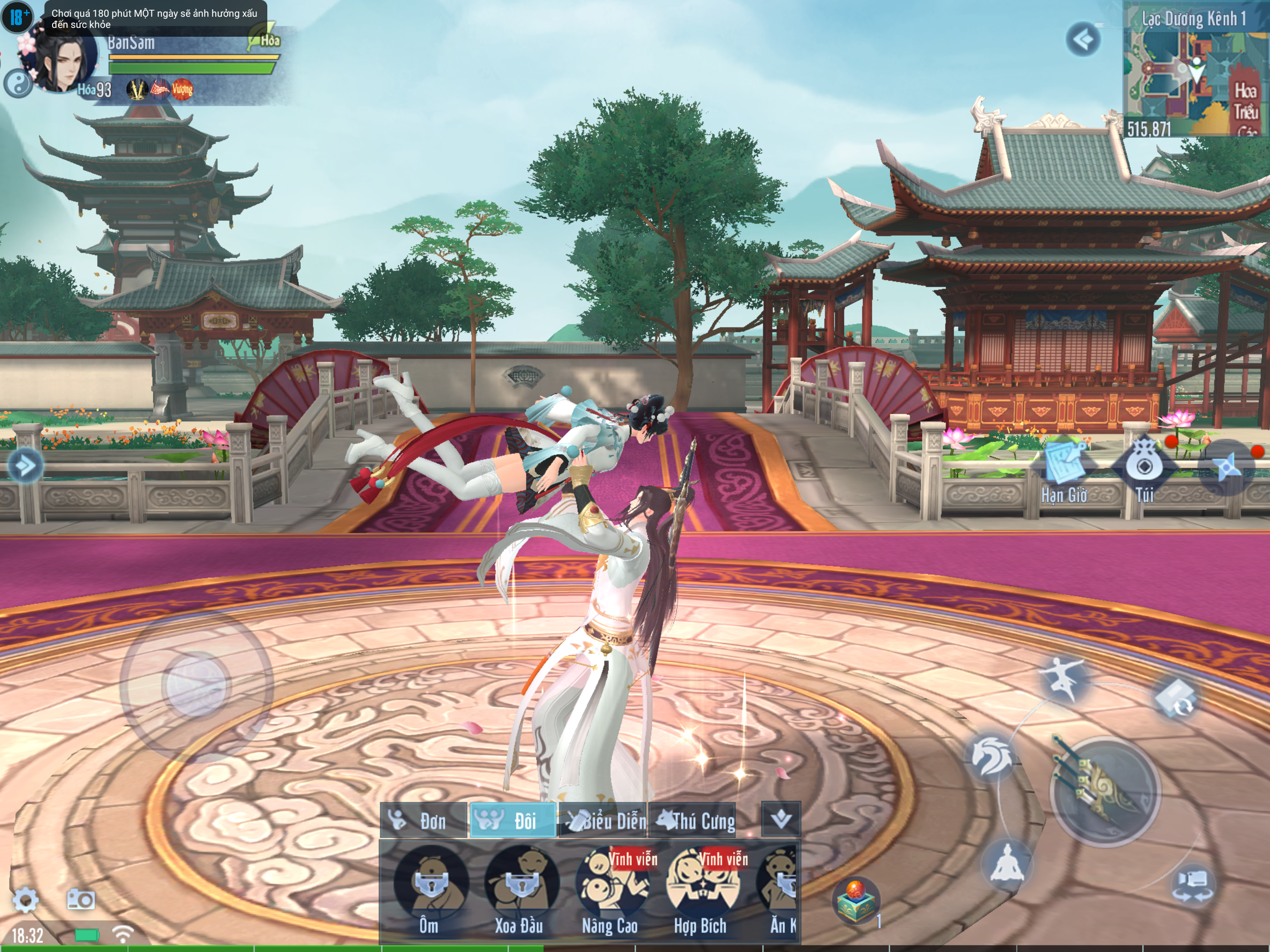 Player interaction in Tiếu Ngạo - Gamota