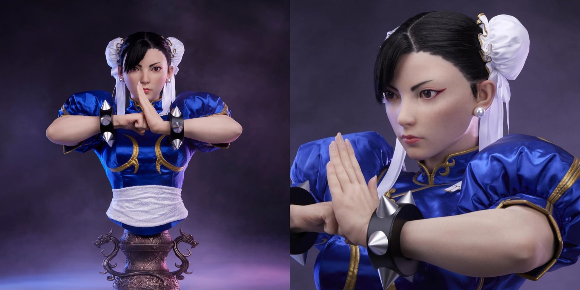 Real-Life Chun-Li Statue Costs Over $4,000 2 Close-up of Chun-Li bust statue