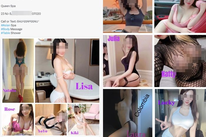 Online Sex Work and Scams Spread Through Popular Apps 1 Online sex work images from the New Jersey police bust