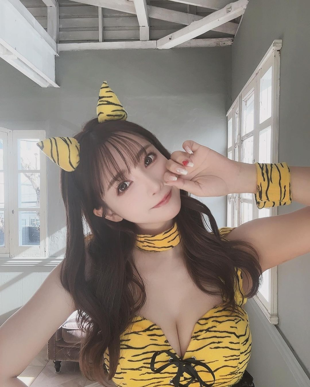 Yua Mikami smiling warmly
