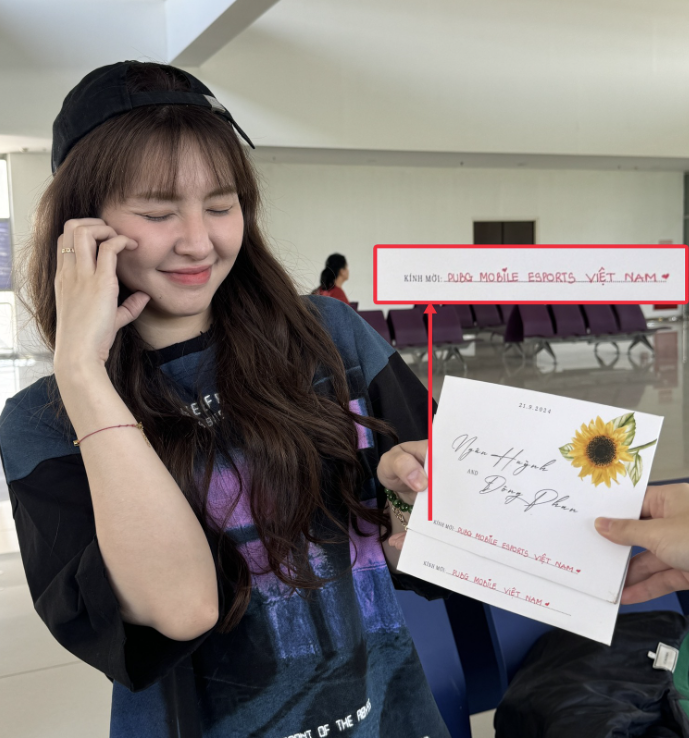 PUBG Mobile Star LeVis Shines On and Off the Field 3 LeVis and Ngân Sát Thủ wedding invitation