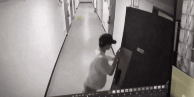 Security camera footage shared by Jo Yeri