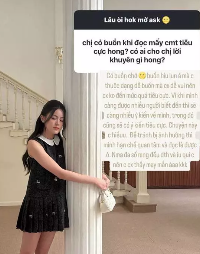Hot Girl Tăng Mỹ Hàn Shares How She Handles Online Hate 2 Screenshot of Tăng Mỹ Hàn's social media post