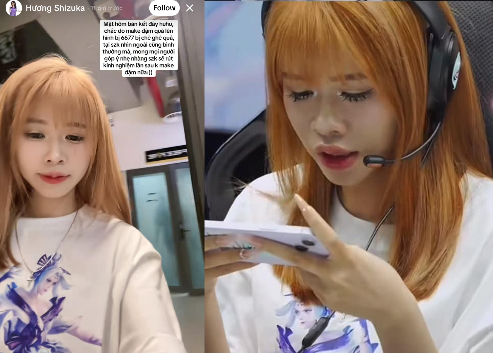 Shizuka LQM Faces Backlash Over Her Live Stream Look 3 Shizuka LQM selfie with makeup