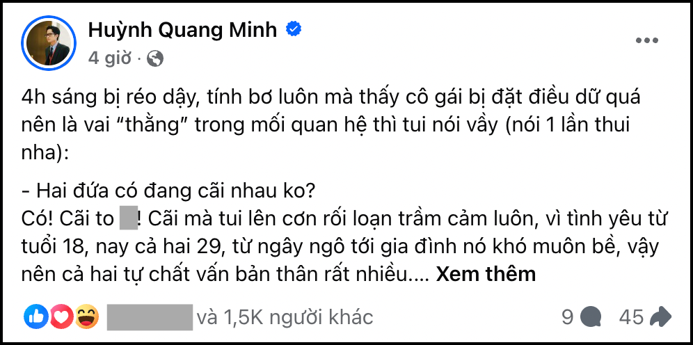 Tizi and Đích Lép Address Marriage Rumors Amid Drama 4 Đích Lép's 4 a.m. statement on November 25.