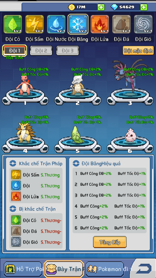 Pokemon battle in Bảo Bối Origin