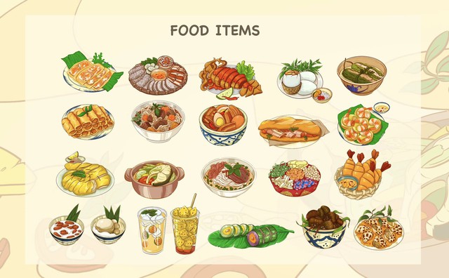 Vietnamese Student’s Stunning Game Project Wows Gamers 7 Game art depicting Vietnamese street food culture