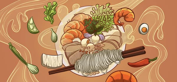 Vietnamese Student’s Stunning Game Project Wows Gamers 1 Screenshot from Tới Bến quán game showing vibrant Vietnamese street food scene