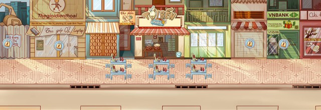 Vietnamese Student’s Stunning Game Project Wows Gamers 4 In-game scene showing Vietnamese street food culture
