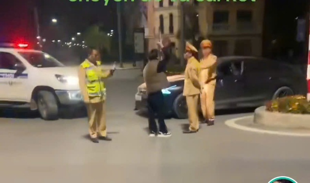 Nam Birthday livestream defying police. Screenshot from video