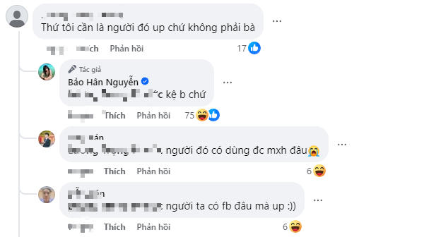Bảo Hân Helia and Dev Nguyễn's Sweet Public Romance Sparks Fans' Reactions 6 Bảo Hân Helia responding to comments