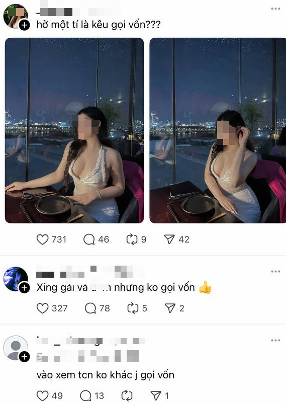Threads app screenshot showing controversial posts