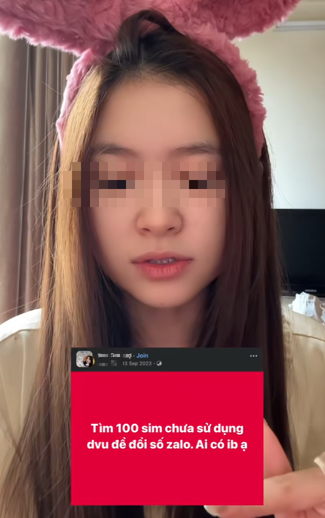 TikToker Reacts Shocked to Female Manager’s Huge Scam Arrest 5 Huyen Trang's group post about SIM cards