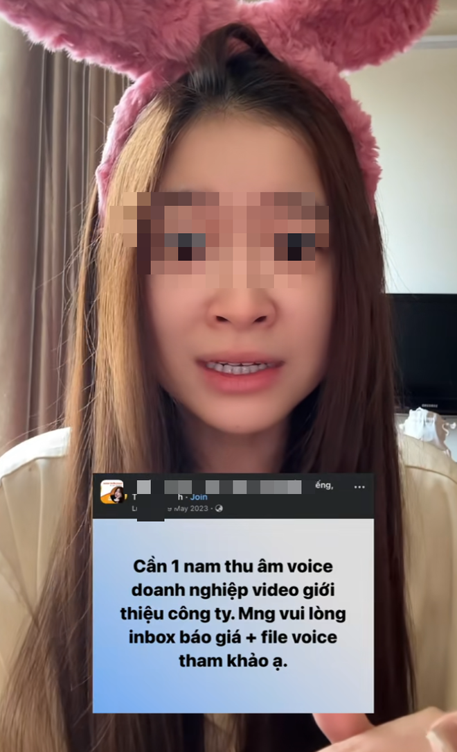 TikToker Reacts Shocked to Female Manager’s Huge Scam Arrest 6 Huyen Trang's group post about voice actor