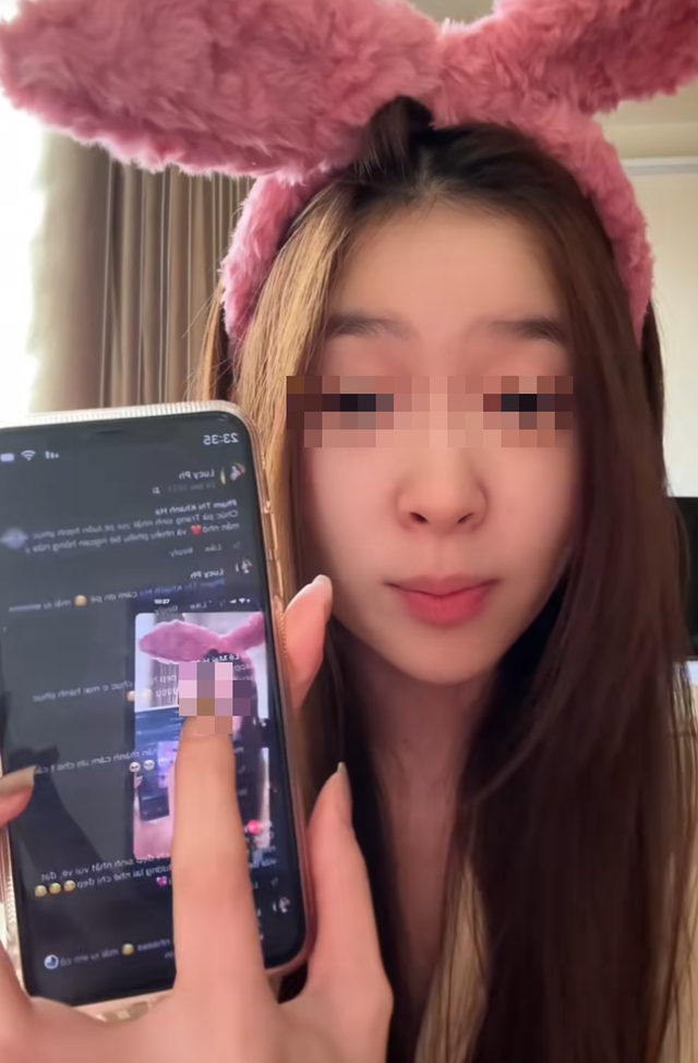 TikToker Reacts Shocked to Female Manager’s Huge Scam Arrest 4 BLMH showing messages to Huyen Trang
