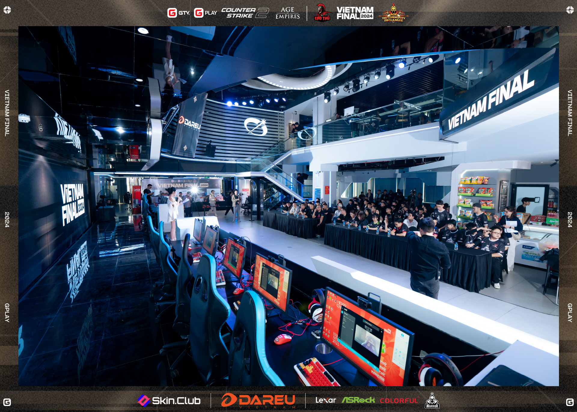 VTM Esports Claims Victory at GPlay Premier Vietnam Final 2024 1 Vietnam Final stage packed with cheering fans.