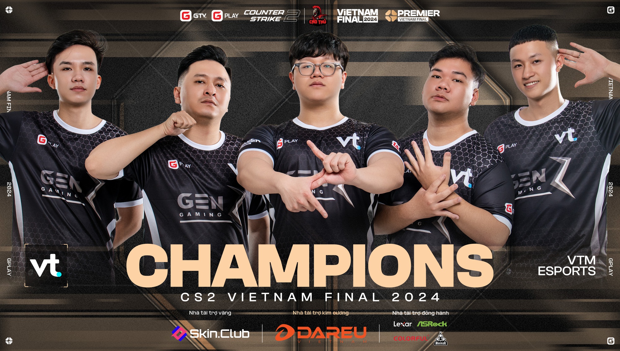VTM Esports Claims Victory at GPlay Premier Vietnam Final 2024 4 VTM, champions of Vietnam Final 2024 in CS2
