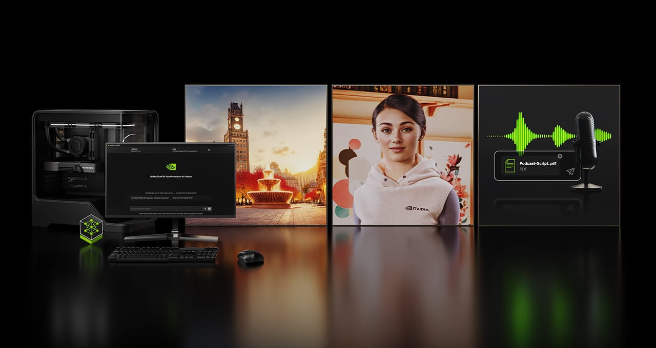 NVIDIA and GeForce RTX GPUs take AI applications to the next level in daily tasks and activities.