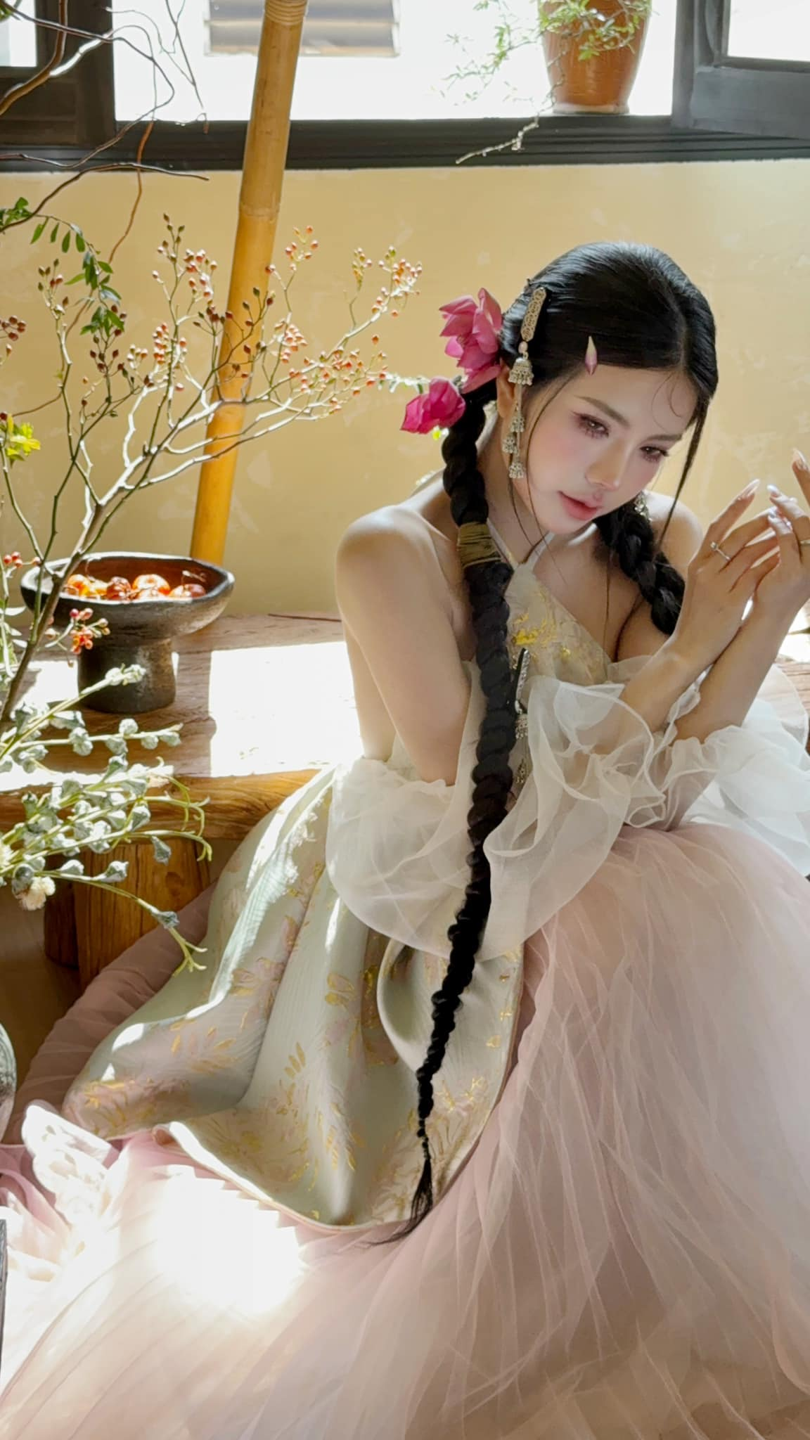 Mai Dora posing gracefully in fairy costume