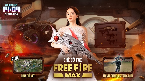 Kaity Nguyễn at Free Fire MAX OB27 event