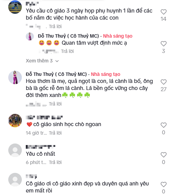 Screenshot of comment exchange
