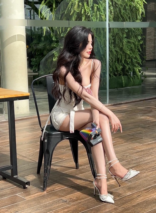 Mai Dora Stuns Fans with Bold Cutout Outfit 2 Mai Dora posing confidently
