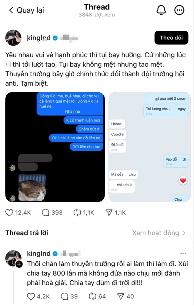 MisThy’s Relationship Hits Rough Patch, Friend Steps In 2 Linh Ngoc Dam’s supportive message