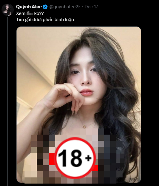 Quỳnh Alee Faces Fake Sexy Photo Drama Online 4 Fake posts on social media
