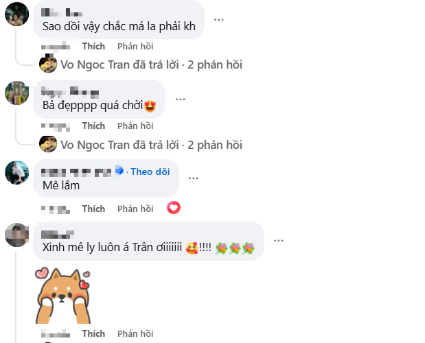 Võ Ngọc Trân’s Playful Pout Wins Fans’ Hearts 6 More fan comments on Võ Ngọc Trân's social media