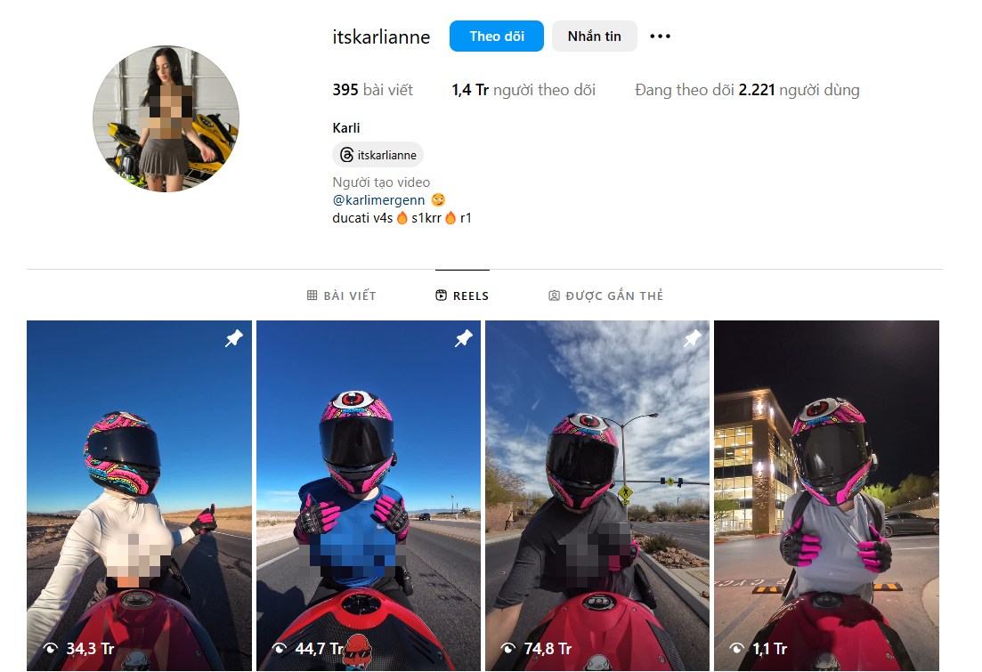 Pregnant Biker Sparks Outrage with Dangerous Riding Videos 1 Itskarlianne riding motorcycle