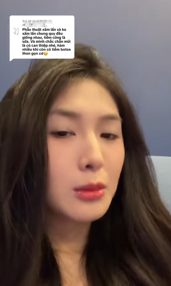 Quỳnh Alee Clears Up Rumors About Her Look in New Video 3 Screenshot of comment about Quỳnh Alee's appearance