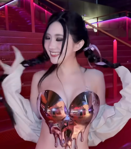 Close-up of unique lingerie material