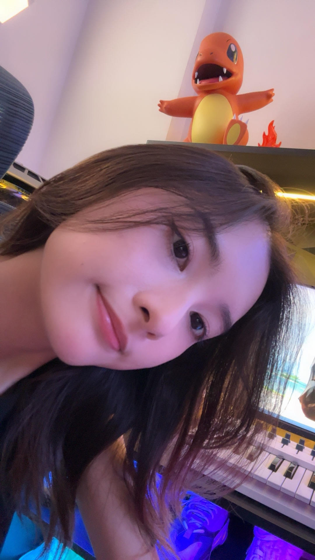 DiTi smiling during a stream