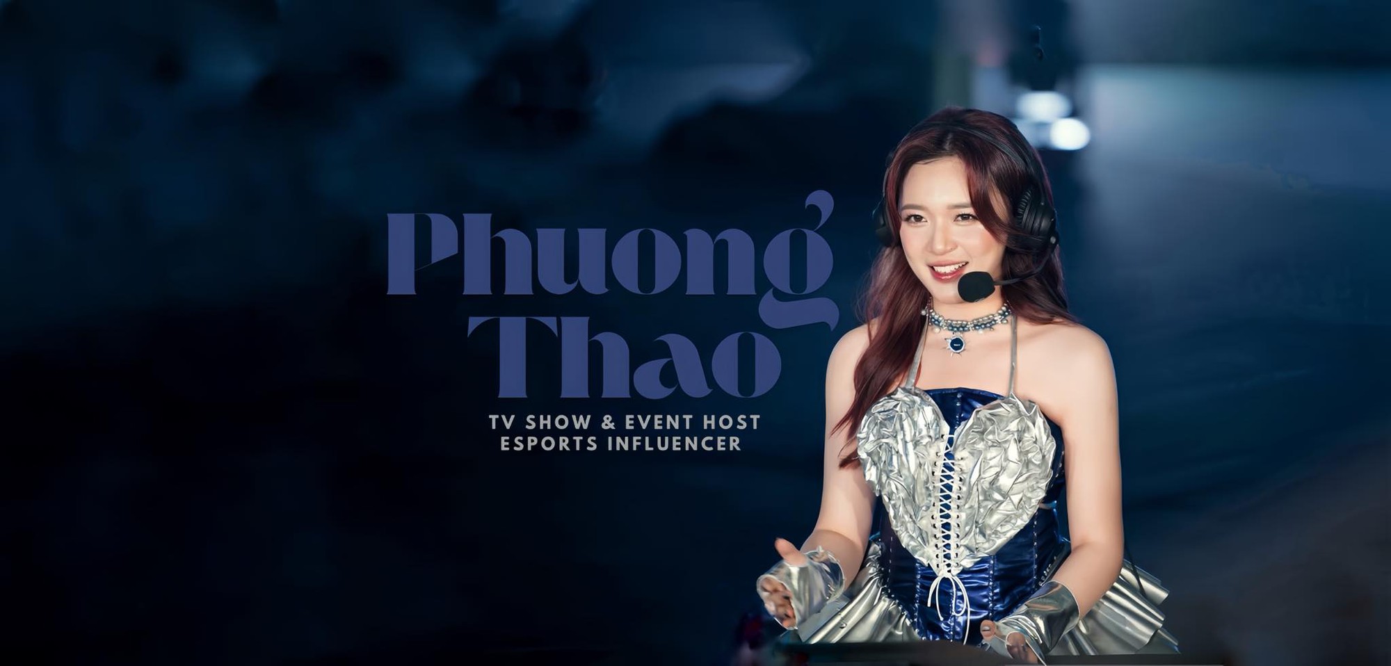 Phuong Thao hosting esports event