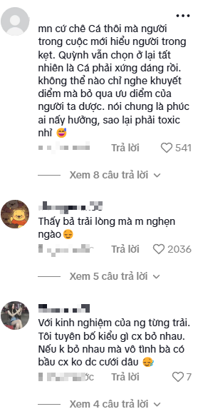 Quỳnh Alee expressing her feelings