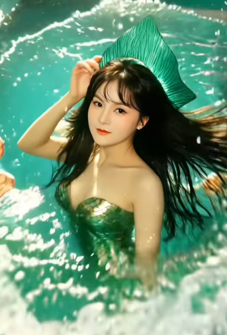 Mermaid Performer Ngọc Ánh Clears Up Income Rumors 1 Ngọc Ánh performing as a mermaid