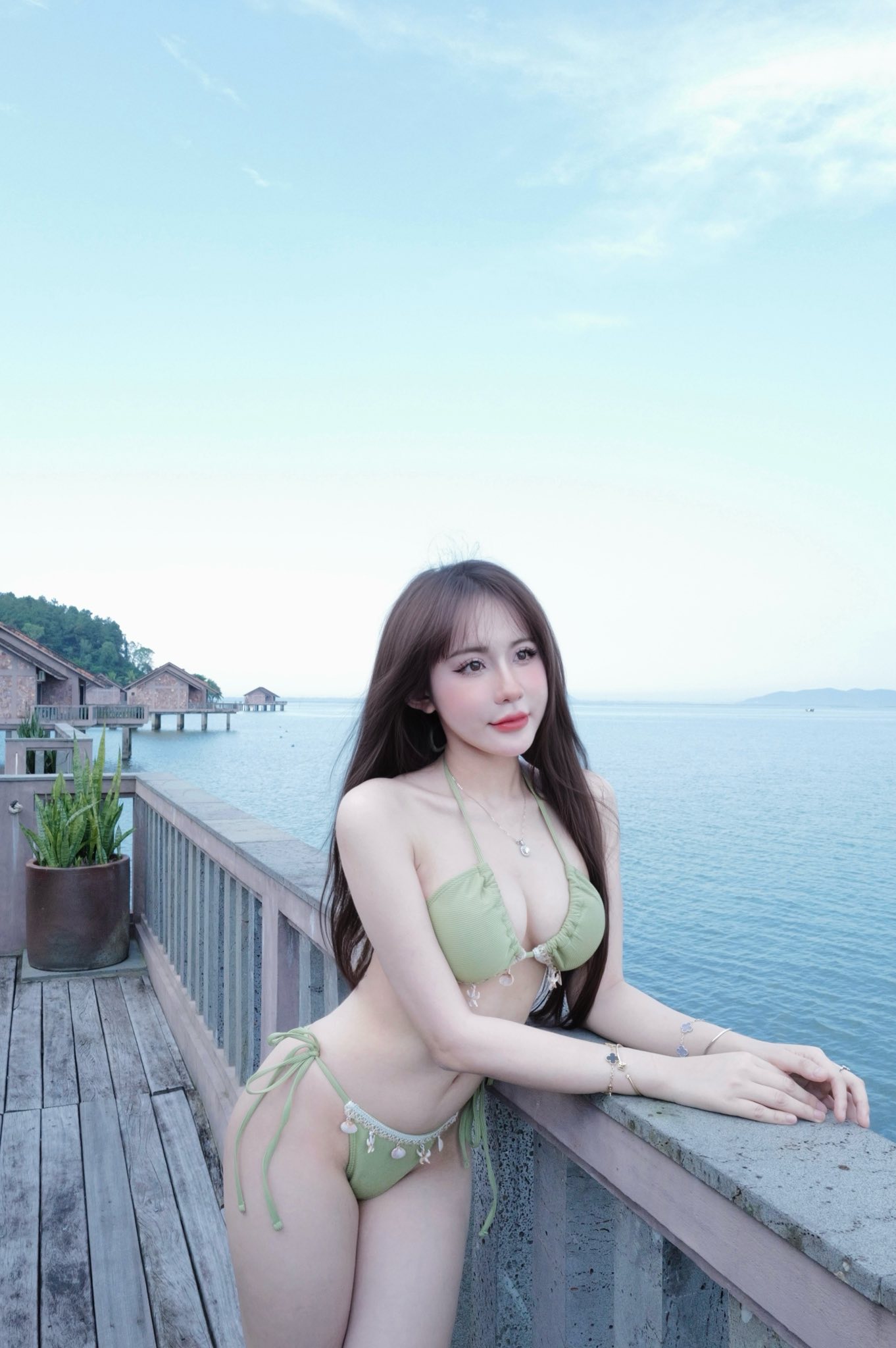 Pool Star Lê Tuyết Anh Stuns Fans with Bikini Photos 9 Lê Tuyết Anh posing confidently in swimwear