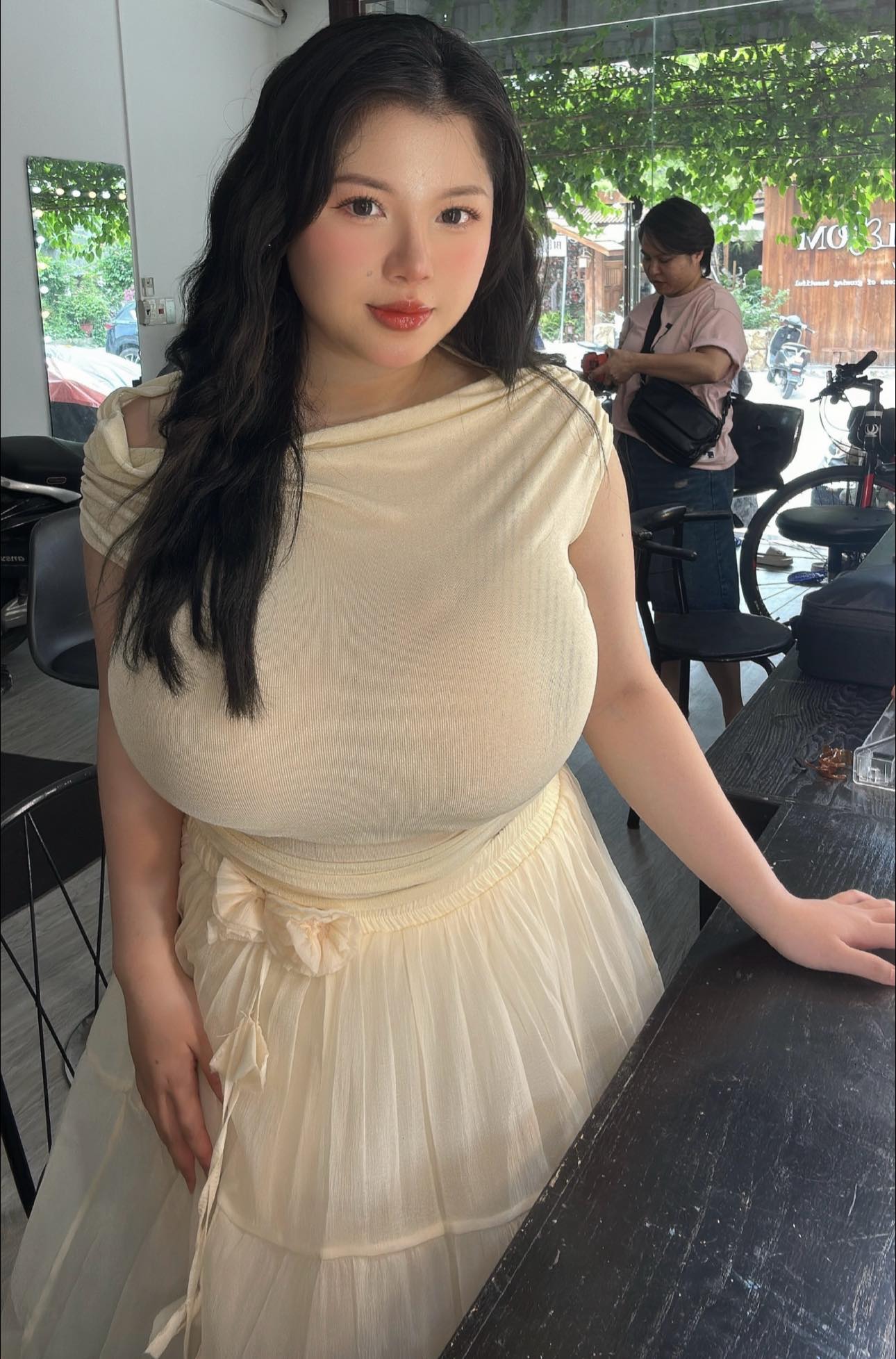 Thu Trang’s Bold Comeback After Breast Reduction Surgery 9 Thu Trang smiling confidently
