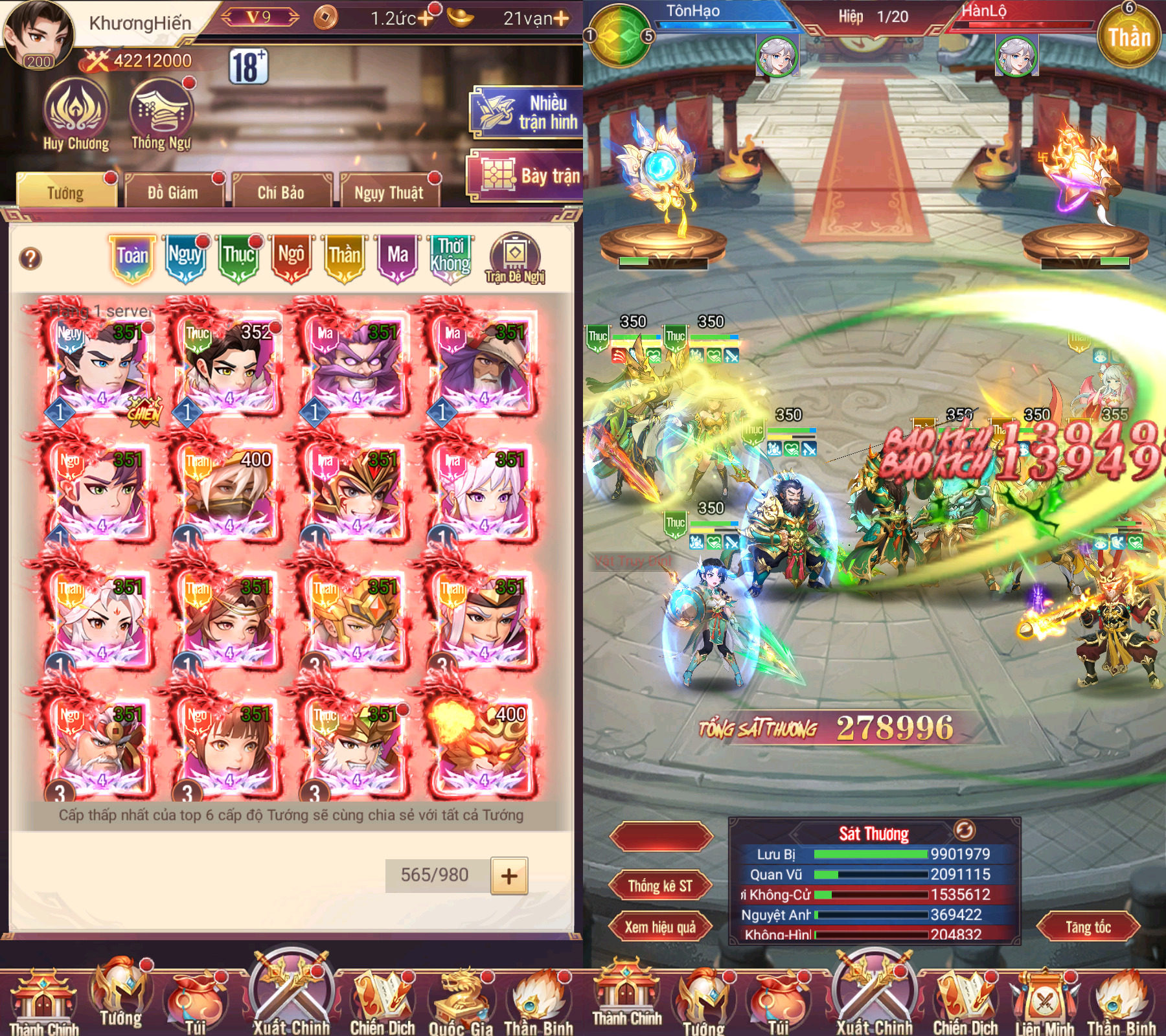 Meta Tam Quốc rewards and events